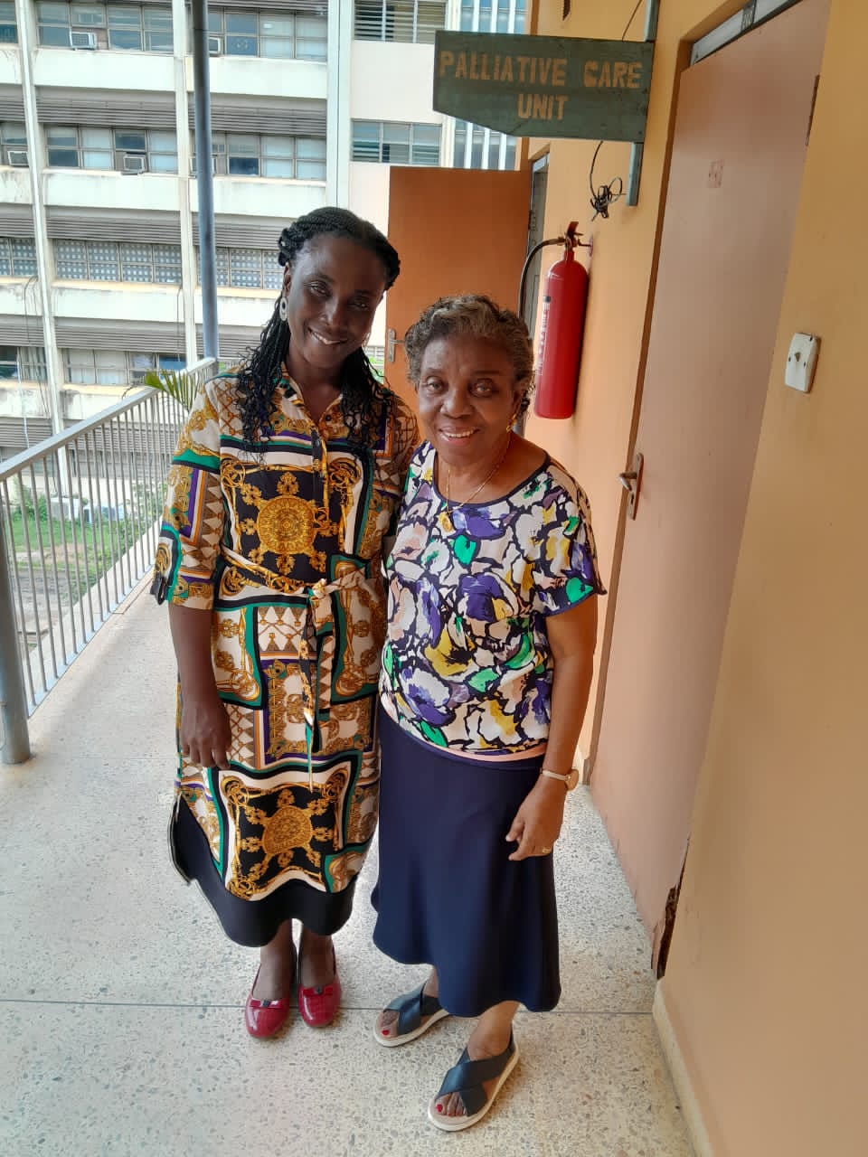 Ifeoma Nehemiah with Prof. Olaitan Soyannwo